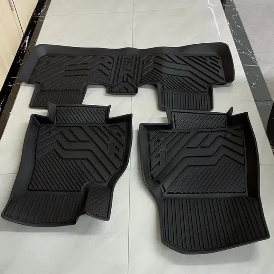 Tappetini auto interni in TPE di lusso 3D 5D, set completo da 3 pezzi, per Tesla Model Y