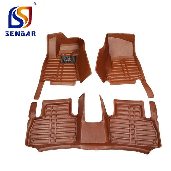 Set completo antiscivolo in PVC/PU con EVA 3 pezzi 5D per tappetini auto
