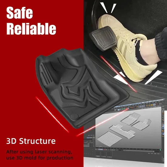 Tappetino per auto impermeabile 3D in TPE di alta qualità