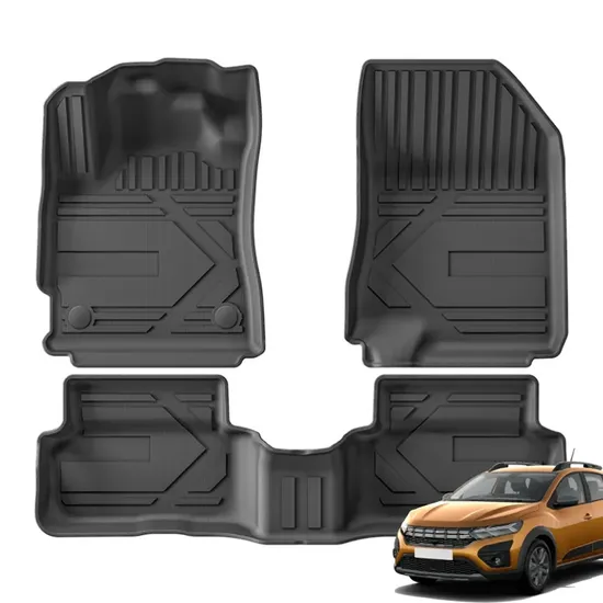Set di tappetini per auto di lusso in TPE 3D 5D antiscivolo in vendita calda per Renault