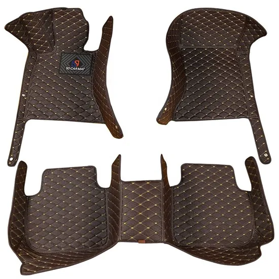 Tappetino auto antiscivolo in pelle 7D cucito a mano con diamanti di lusso, vendita diretta dalla fabbrica Sengar per Sienna