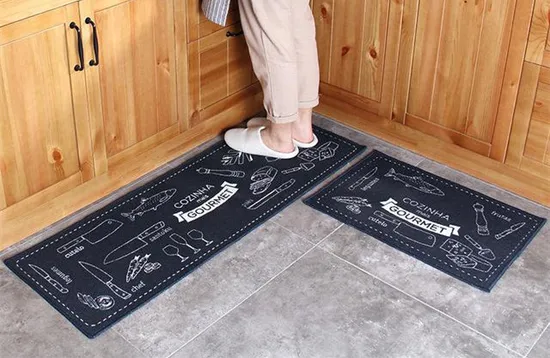 Tappetino antiscivolo per porta in PVC con spirale metallica 2021, tappetino per cucina e bagno, espressione dei cartoni animati, tappetino per corridoio