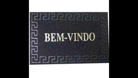 Nuovo design Bemvindo Logo 11mm 40X60cm Decorazione per la casa Tappetino in PVC per esterni per uso porta d'ingresso